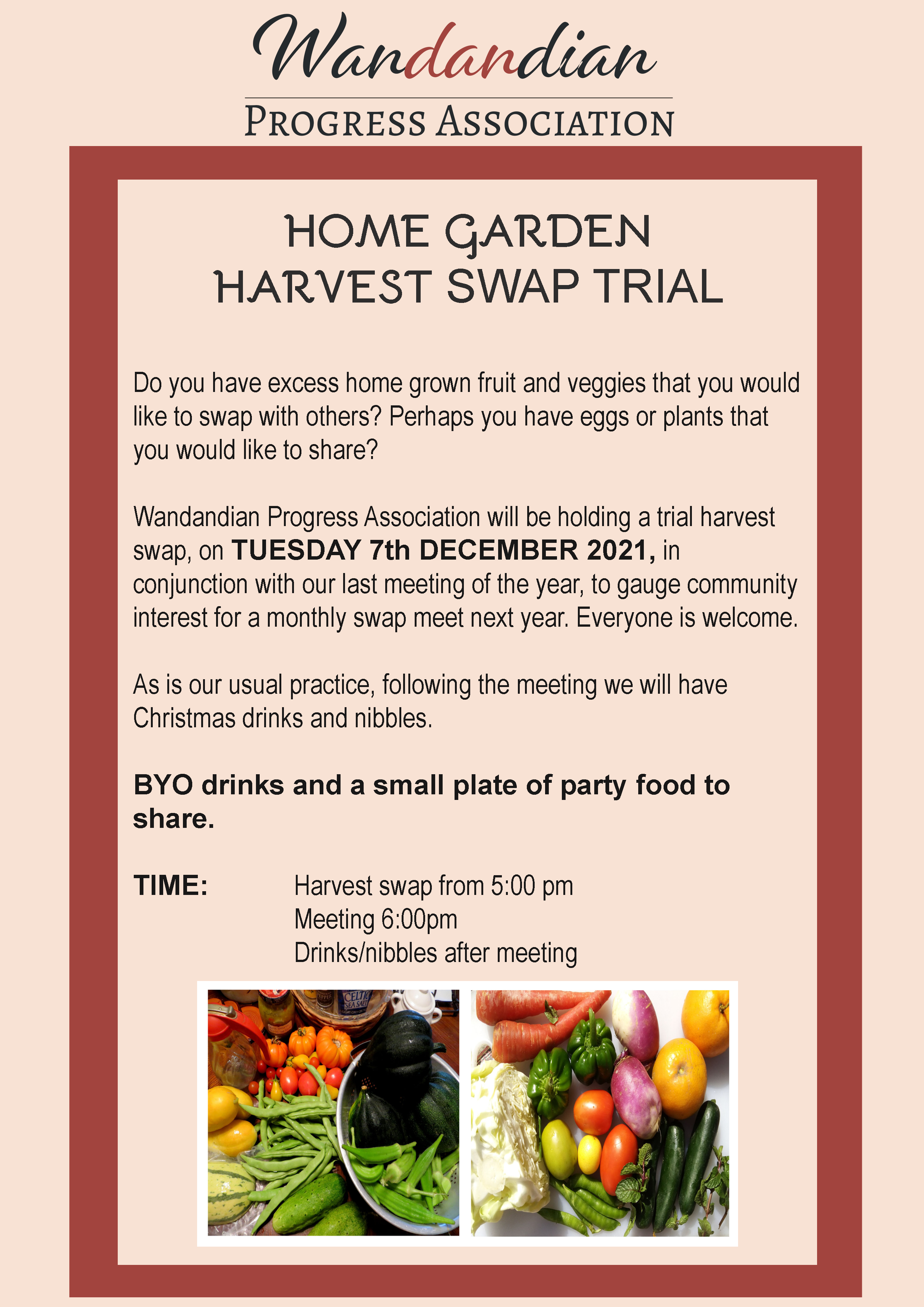 Harvest Swap flyer 