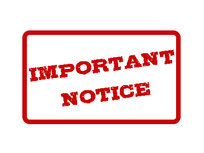 IMPORTANT NOTICE