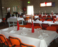 Hall set up for an event